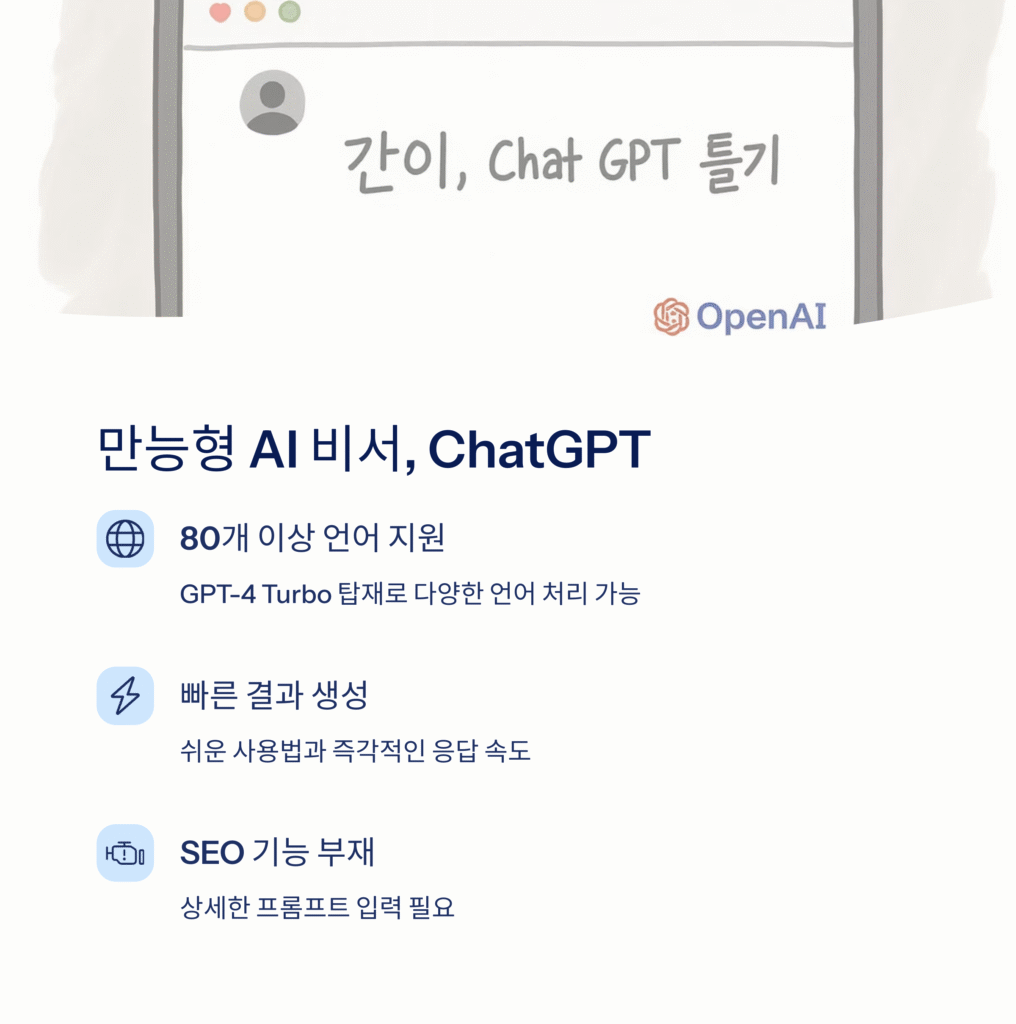 만능형 AI 비서, ChatGPT