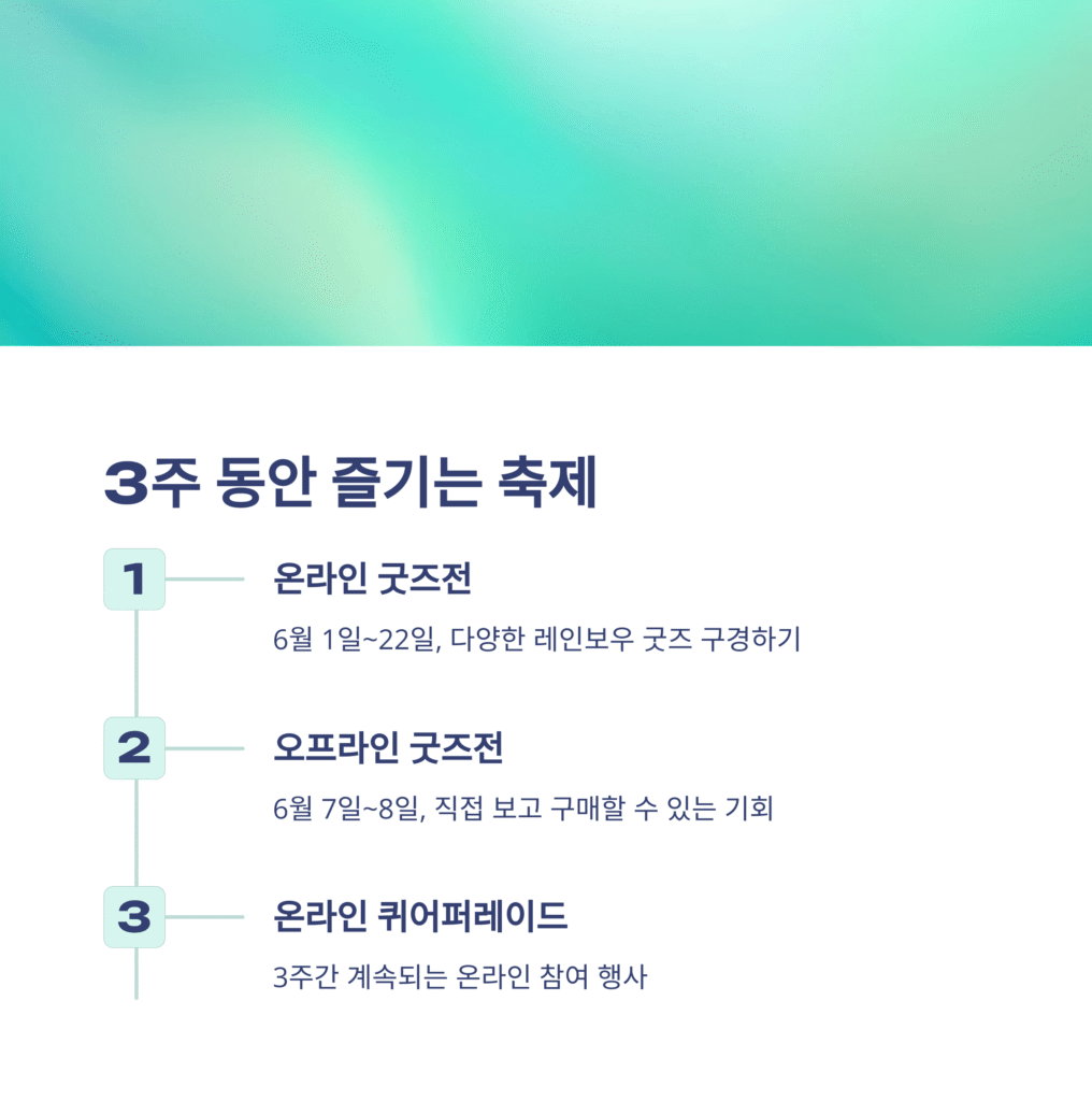 3주 동안 즐기는 축제