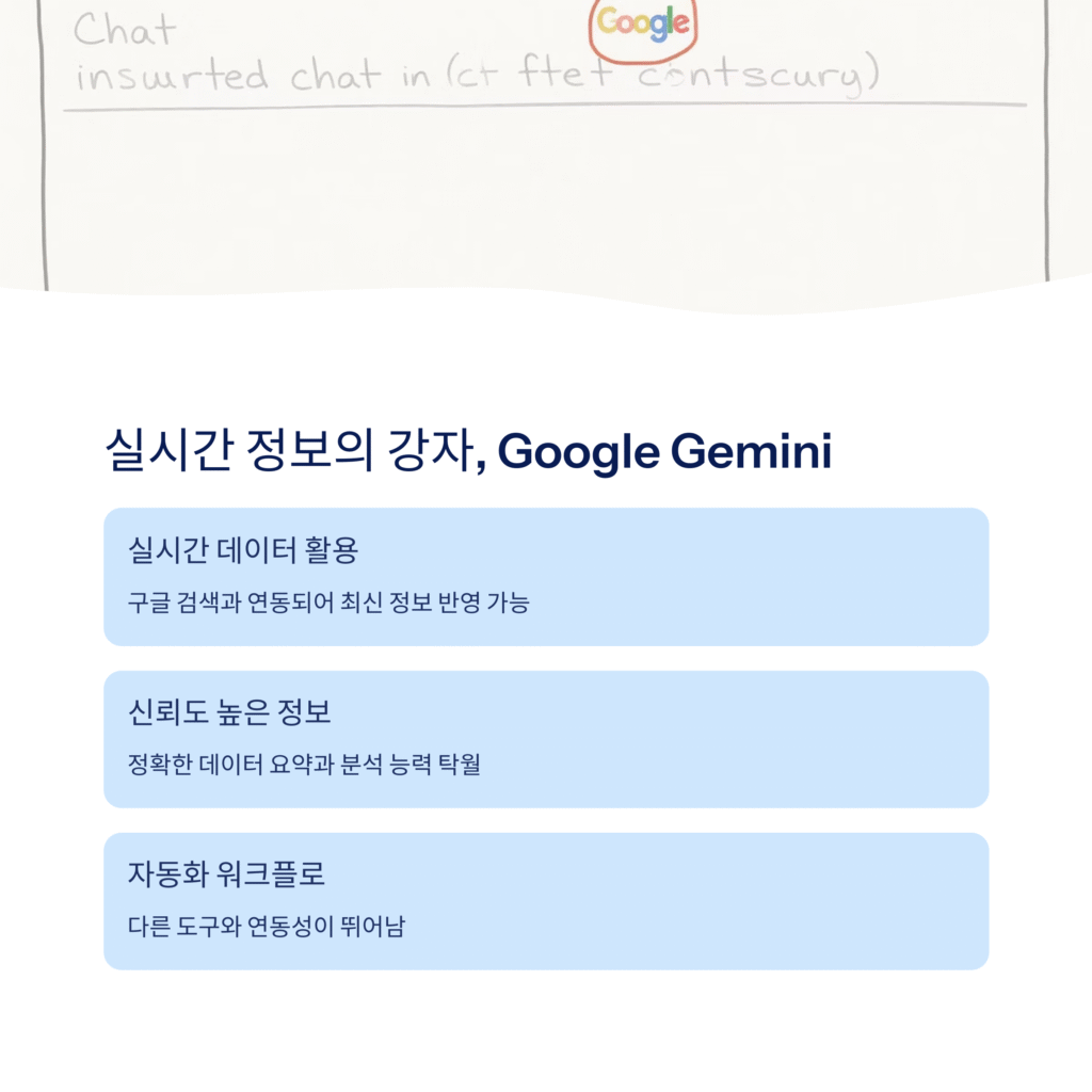 실시간 정보의 강자, Google Gemini