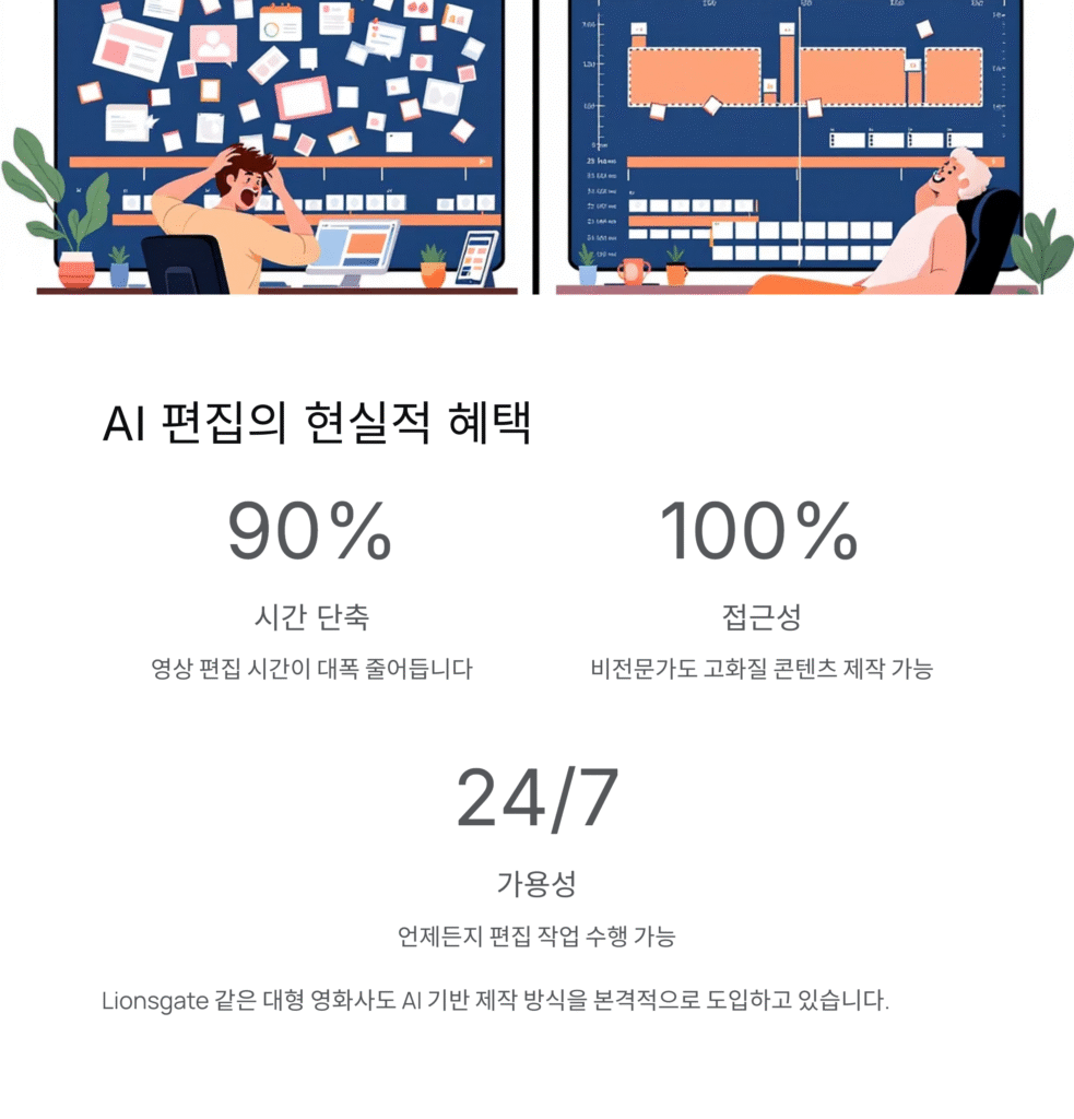 AI 편집의 현실적 혜택